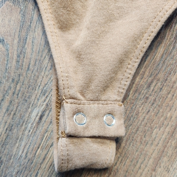 Rachel Zoe tan bodysuit Size Small - Picture 3 of 5